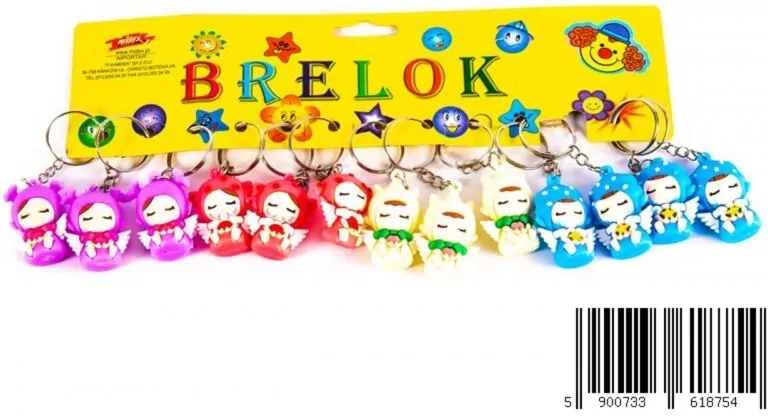 BRELOK GUM ANIOLEK 3CM PBH OP - tantis.pl