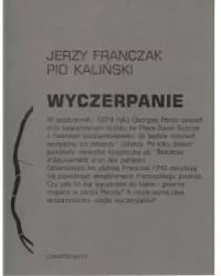 Wyczerpanie. L'epuisement