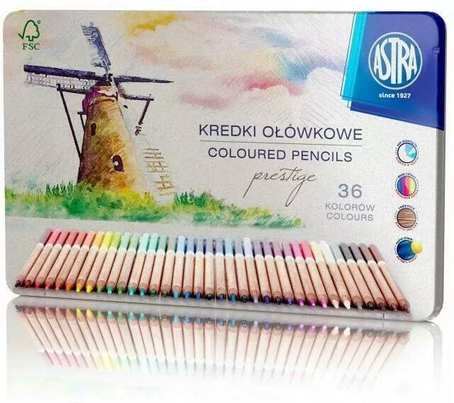 Kredki ołówkowe prestige. 36 kolorów - tantis.pl