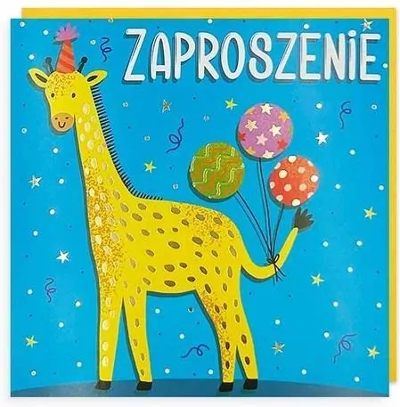 Zaproszenie Urodziny - tantis.pl