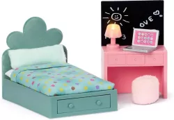 Meble do pokoju nastolatka do domku dla lalek