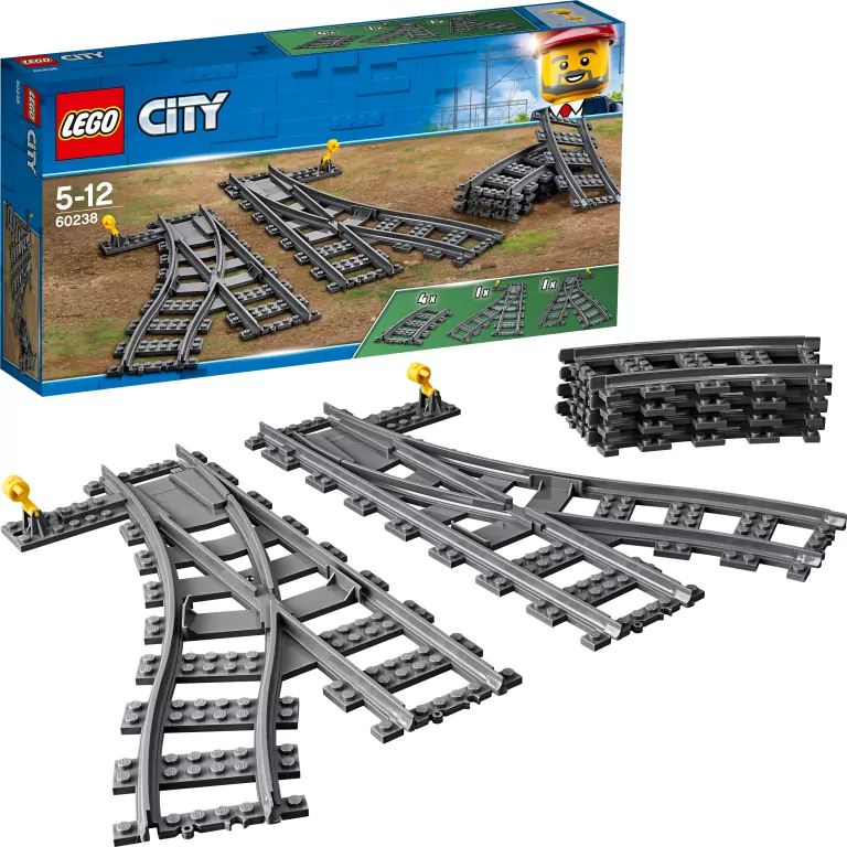 LEGO® City Trains. Zwrotnice. 60238 - tantis.pl