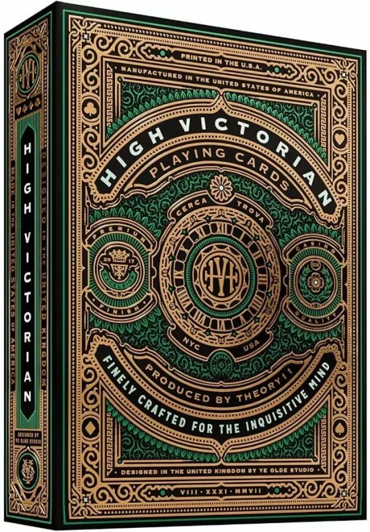 Karty. High Victorian. Zielone - tantis.pl