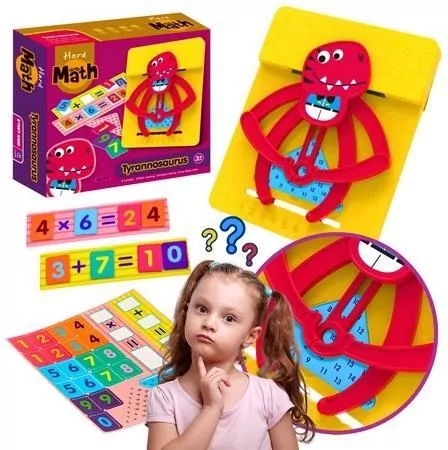 Mata edukacyjna dinozaur do nauki matematyki - tantis.pl