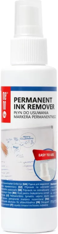Płyn do tablic suchościeralnych MEMOBE do usuwania markera permanentnego 125 ml - tantis.pl