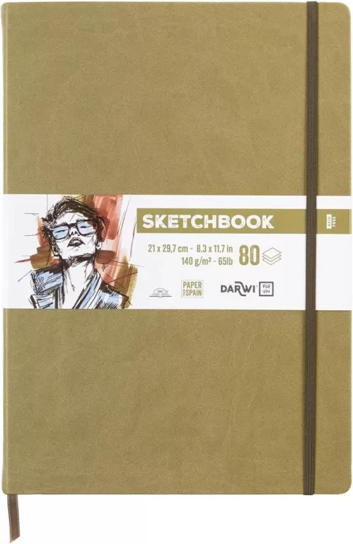 Szkicownik A4 140g khaki - tantis.pl