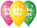 Balony Sto Lat, kolorowe MIX 30cm 5szt - tantis.pl