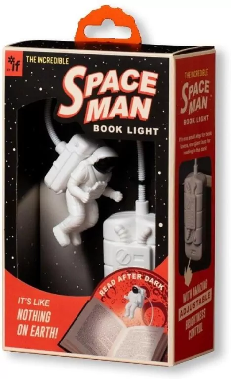 Spaceman Astronauta - Lampka do książki Kosmos - tantis.pl
