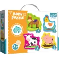 Zwierzęta na wsi. Puzzle Baby 4w1 - tantis.pl