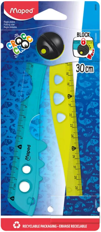 Maped. Linijka składana Croc Croc 15/30 cm - tantis.pl