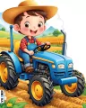 Traktor z rolnikiem - tantis.pl