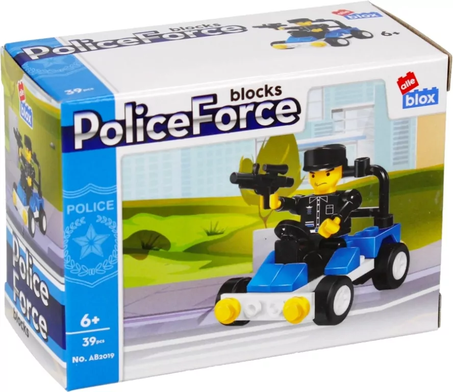 Klocki konstrukcyjne Policja ALLEBOX - tantis.pl
