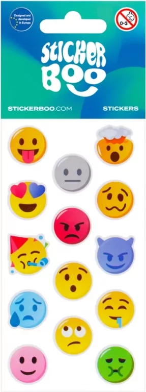 Naklejki Sticker BOO Emotikony mix - tantis.pl