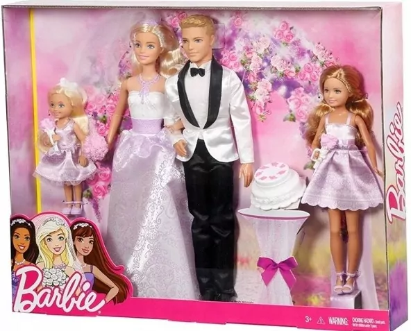 *****Barbie lalki 4szt zestaw ślubny JCW41 /3 - tantis.pl
