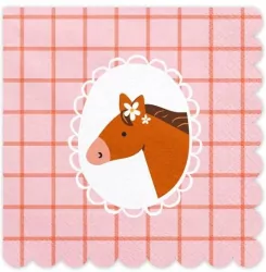 Serwetki koń 33x33cm