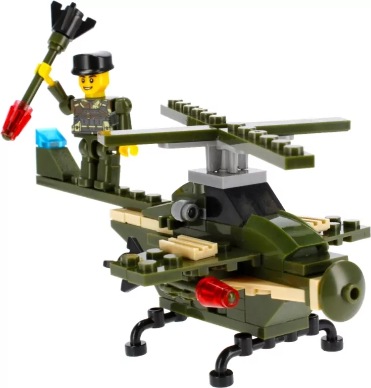 Klocki konstrukcyjne Alleblox Military 96-104 elementy, mix - tantis.pl
