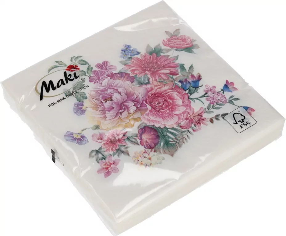 SERWETKA PAP 3W 330X330 KWIAT AKWAR PM OP - tantis.pl