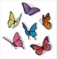 Dekoracje okienne dwustronne - Motyle 02 - tantis.pl