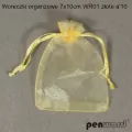 Woreczki organzowe złote 7x10cm - tantis.pl