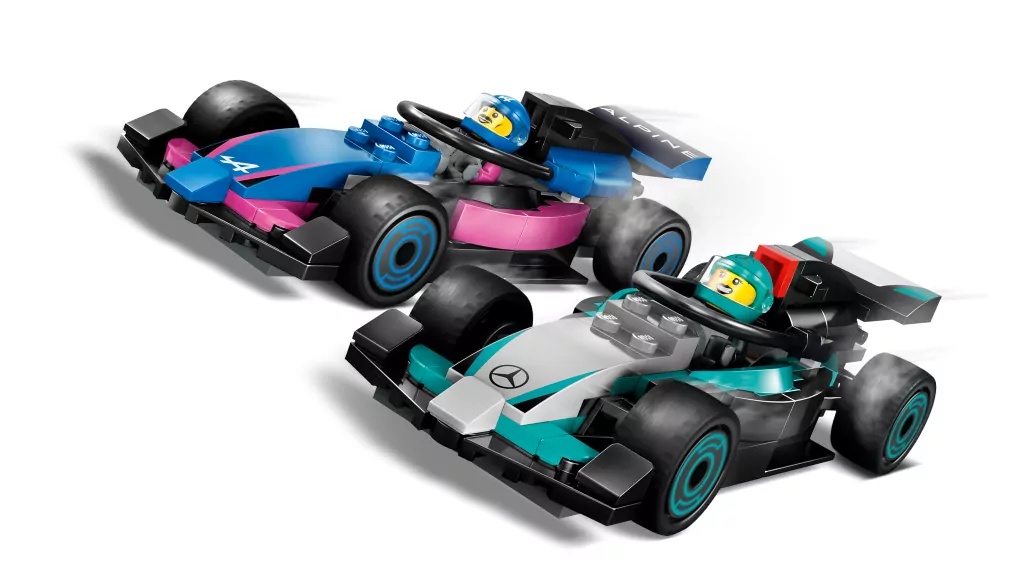 LEGO® City. F1® Garaż i bolidy Mercedes-AMG i Alpine 60444 - tantis.pl