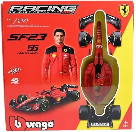 Ferrari Formula Model Kit With Helmet & Stand - tantis.pl