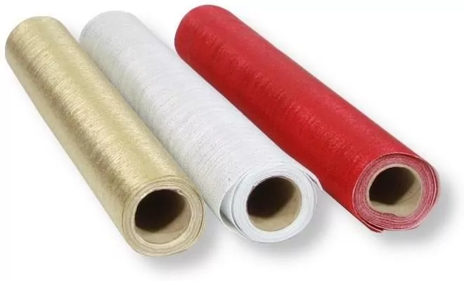 Rolka dekoracyjna gold + silver + red - tantis.pl