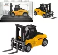 Wózek widłowy metalowy żółty 1:80 - tantis.pl