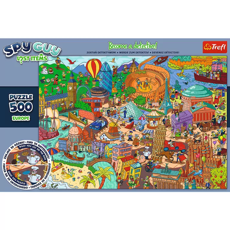 Spy Guy Europa . Puzzle 500 elementów - tantis.pl