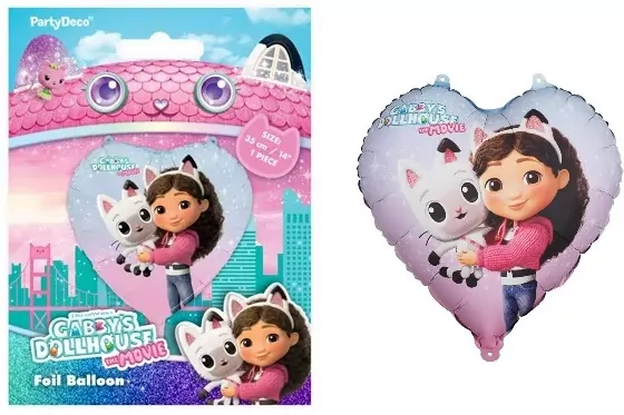 Balon foliowy Serce Koci Domek Gabi 35cm - tantis.pl