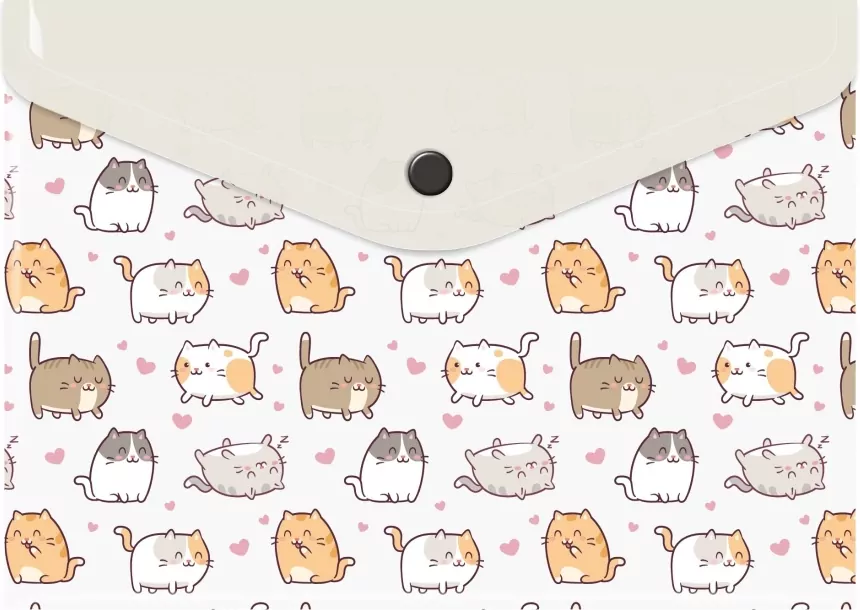 Teczka koperta A5 pp z nadrukiem kittens - tantis.pl
