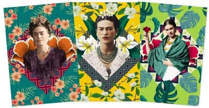 Zestaw 3 notatników MIDI Frida Kahlo - tantis.pl