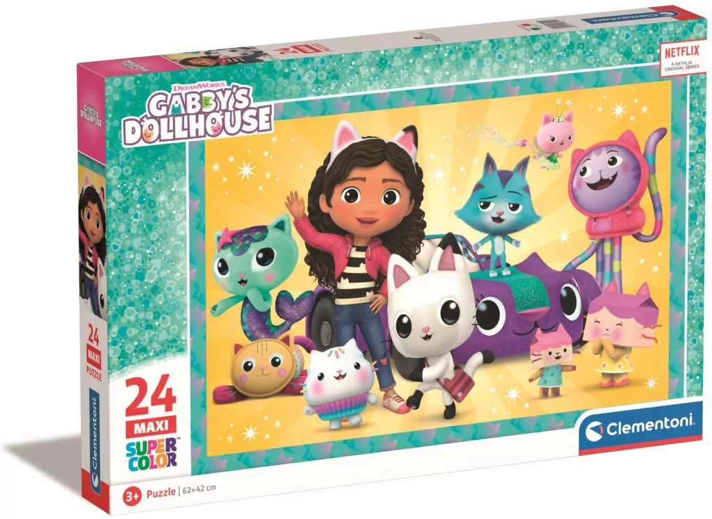 Puzzle 24 Maxi Super Kolor Gabby's Dollhouse - tantis.pl