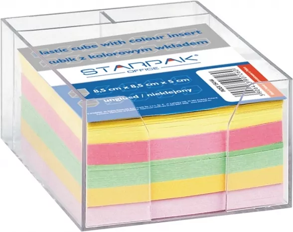 Kubik plastikowy 85x85x50mm. Kolorowy - tantis.pl