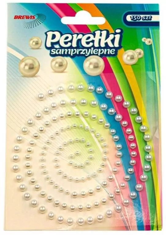 Perełki samoprzylepne. Białe - tantis.pl