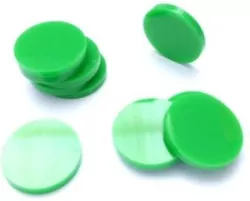 Znaczniki akryl zielone koło 22x3