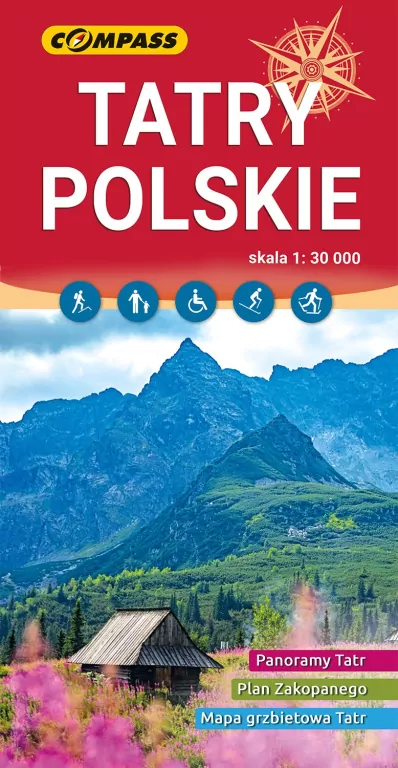 Mapa turystyczna - Tatry Polskie 1:30 000 - tantis.pl