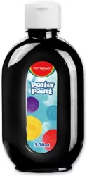 Farba plakatowa 300ml KEYROAD czarna