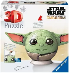 Ravensburger. Puzzle 72, 3D. Grogu Kula. Star Wars
