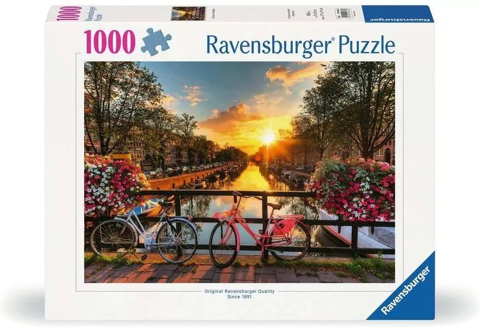 Puzzle 1000 Rowery w Amsterdamie - tantis.pl