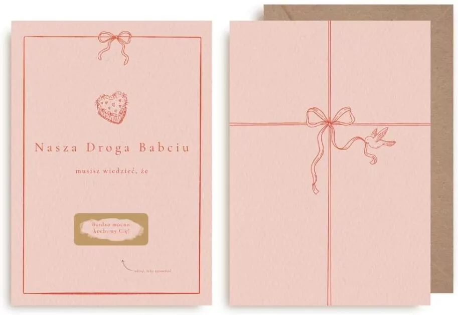 Kartka zdrapka - Nasza droga Babciu - tantis.pl