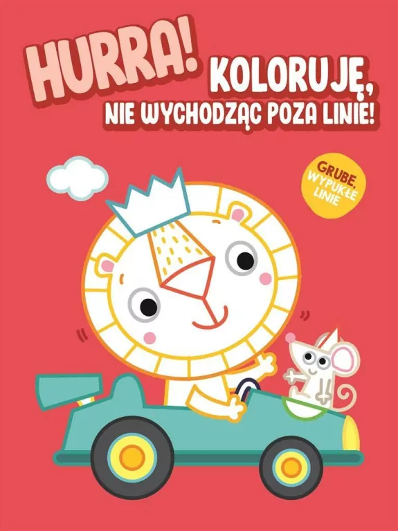Hurra! Koloruję nie wychodząc poza linie! Lew - tantis.pl