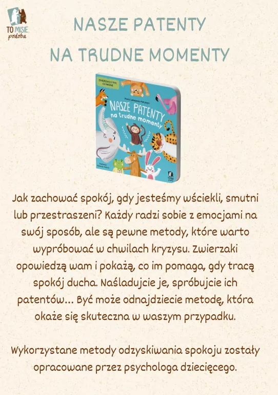 Nasze patenty na trudne momenty. Zwierzaki o tym, co ważne - tantis.pl