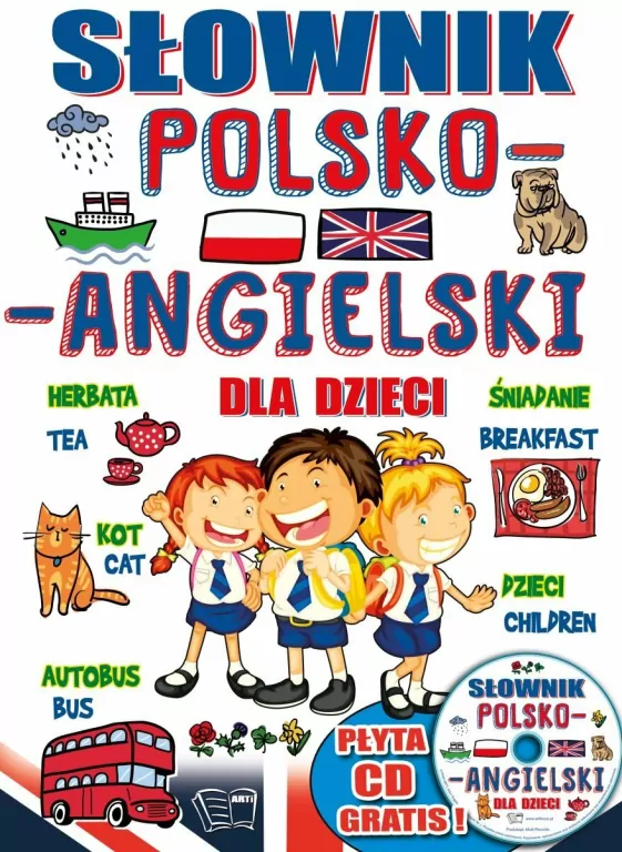 Słownik polsko-angielski dla dzieci + płyta CD - tantis.pl