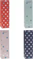 Torebka ozdobna na butelkę 11x38x11cm mix ROZETTE. 1 sztuka - tantis.pl