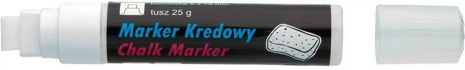 Marker kredowy 15x8 mm biały TOMA - tantis.pl
