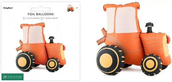 Stojący balon foliowy Traktor 72x63.5cm - tantis.pl