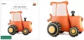 Stojący balon foliowy Traktor 72x63.5cm - tantis.pl