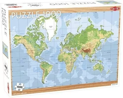 Puzzle 1000 World Map - tantis.pl