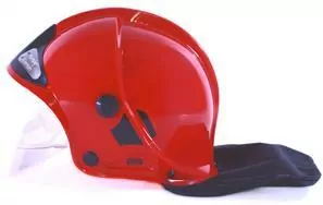 Hełm strażacki czerwony z szybką - tantis.pl