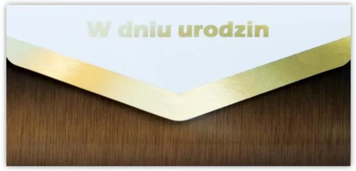 Karnet-koperta W dniu urodzin - tantis.pl